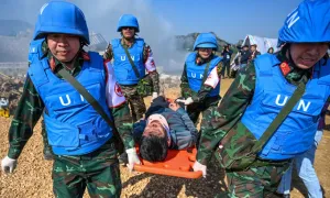 Quân nhân Việt - Ấn diễn tập phá mìn, cứu hộ động đất